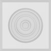 Ekena Millwork Standard Sedgwick Bullseye Rosette with Beveled Edge, 5"W x 5"H x 1"P ROSP050X050X100SDG03